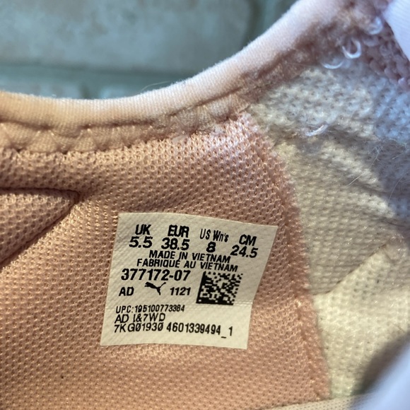 Puma Women’s Amare Pink & White Sneakers Size 8 - Picture 9 of 9